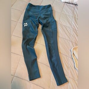 Blue Athletic peloton Leggings with pockets